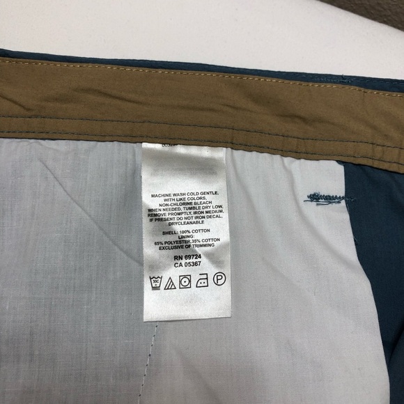 Columbia Men's Soft Cotton Effortless Regular Fit Blue Gray Chino Shorts 40W 8L - Picture 6 of 15